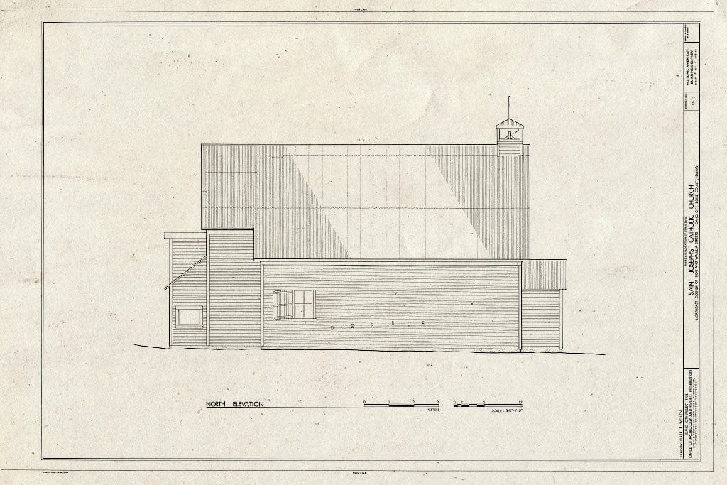 Blueprint HABS ID,8-IDCI,7- (Sheet 4 of 4) - St. Joseph's Roman Catholic Church, High & Wallula Streets, Idaho City, Boise County, ID