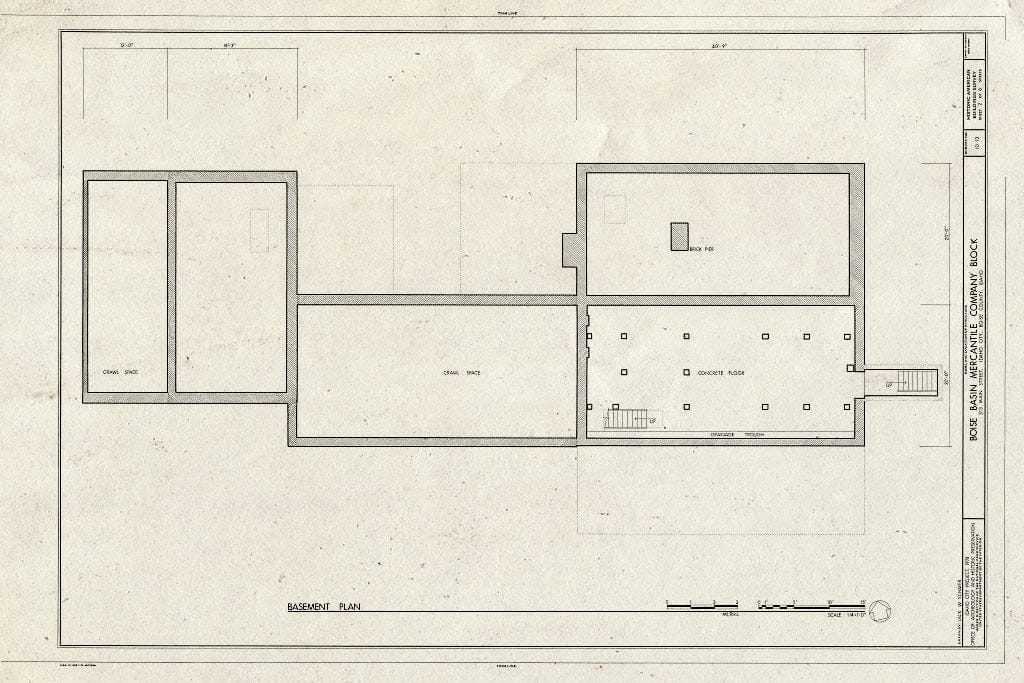 Blueprint HABS ID,8-IDCI,8- (Sheet 2 of 6) - Boise Basin Mercantile Company Block, Main & Commercial Streets, Idaho City, Boise County, ID
