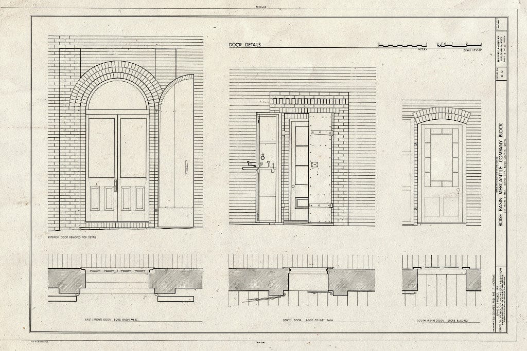 Blueprint HABS ID,8-IDCI,8- (Sheet 6 of 6) - Boise Basin Mercantile Company Block, Main & Commercial Streets, Idaho City, Boise County, ID