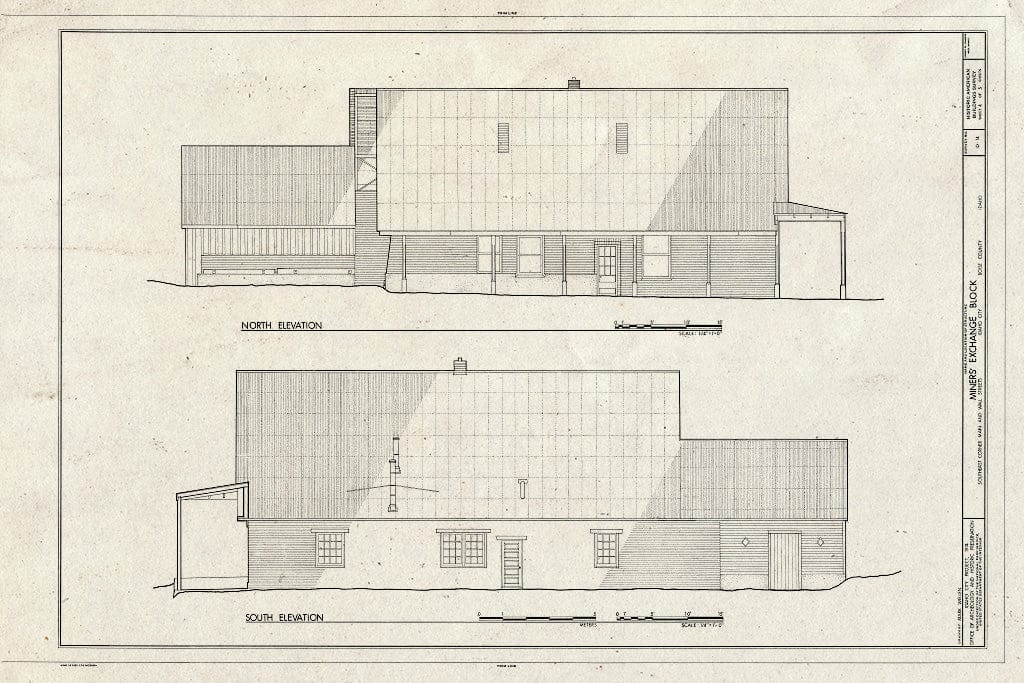 Blueprint HABS ID,8-IDCI,9- (Sheet 4 of 5) - Miners' Exchange Block, Main & Wall Streets, Idaho City, Boise County, ID