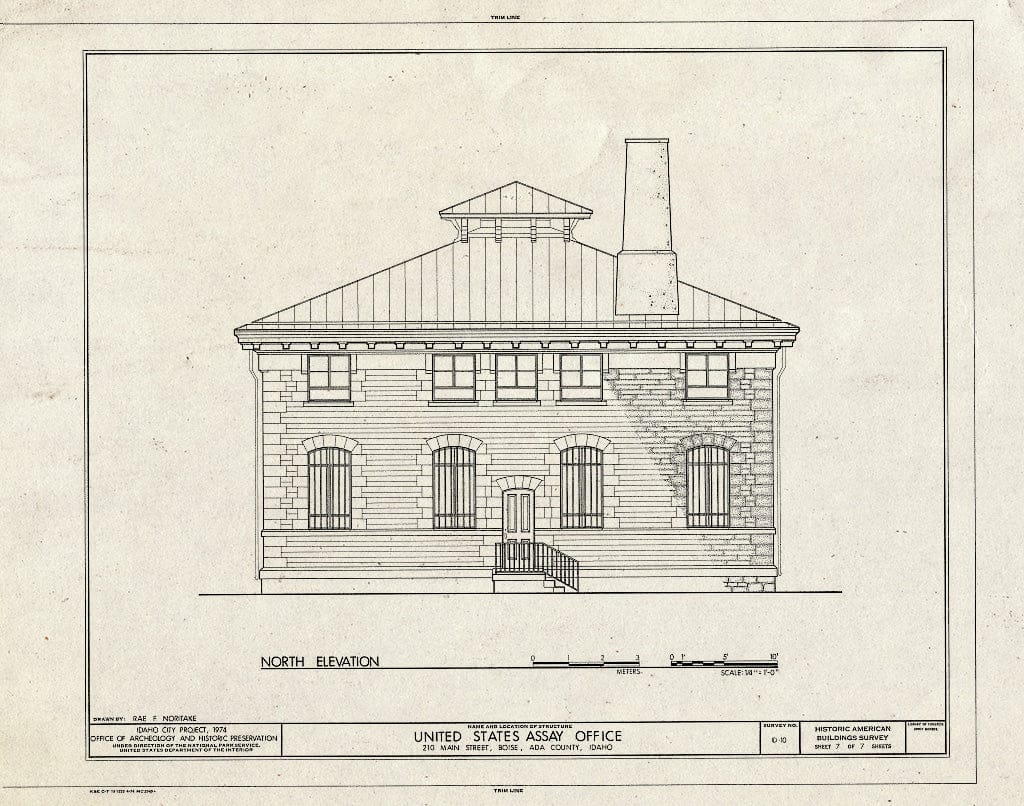 Blueprint HABS ID,1-Boise,20- (Sheet 7 of 7) - U. S. Assay Office, 210 Main Street, Boise, Ada County, ID