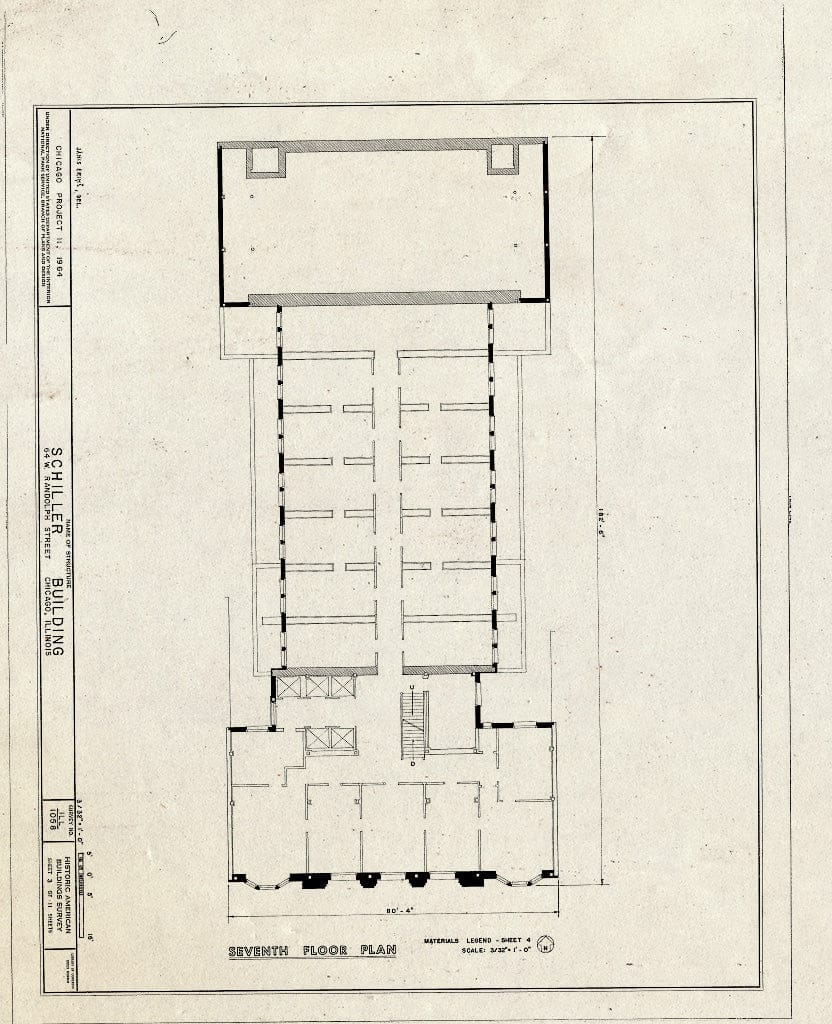 Blueprint HABS Ill,16-CHIG,60- (Sheet 3 of 11) - Schiller Building, 64 West Randolph Street, Chicago, Cook County, IL