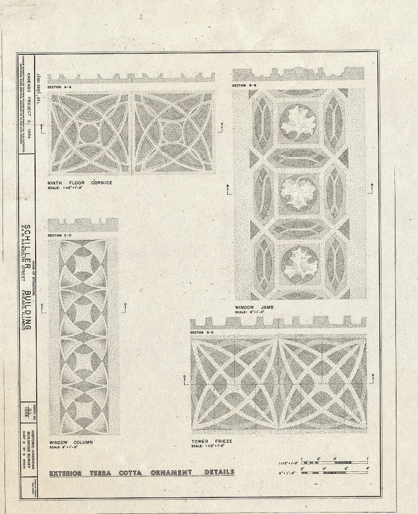 Blueprint HABS Ill,16-CHIG,60- (Sheet 11 of 11) - Schiller Building, 64 West Randolph Street, Chicago, Cook County, IL