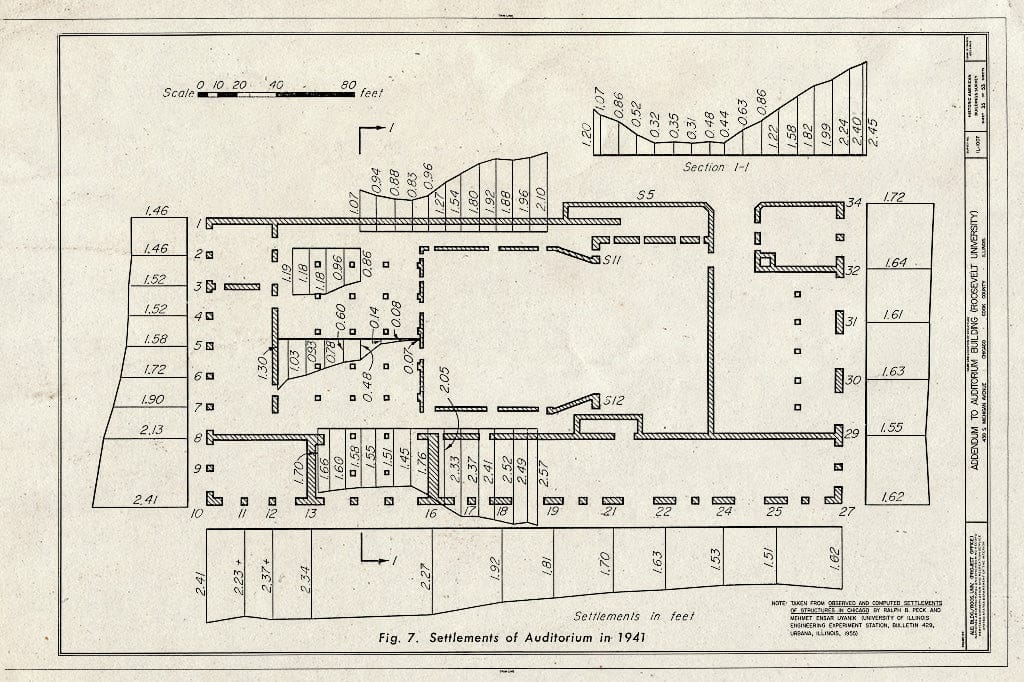 Blueprint HABS Ill,16-CHIG,39- (Sheet 35 of 53) - Auditorium Building, 430 South Michigan Avenue, Chicago, Cook County, IL