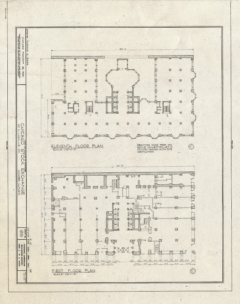 Blueprint HABS Ill,16-CHIG,36- (Sheet 2 of 4) - Chicago Stock Exchange Building, 30 North Lasalle Street, Chicago, Cook County, IL