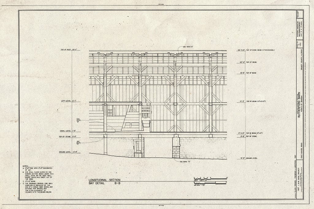 Blueprint HABS Ill,32-Mink.V,1- (Sheet 4 of 4) - Rutherford Barn, East Hansel Road, Minooka, Grundy County, IL