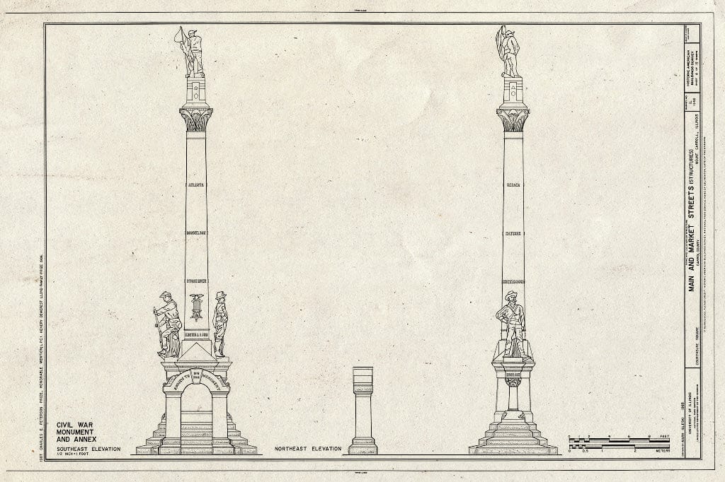 Blueprint HABS ILL,8-MTCAR,1- (sheet 4 of 15) - Main & Market Streets (Structures), Courthouse Square, Main, Market, Center, Clay & Broadway, Mount Carroll, Carroll County, IL