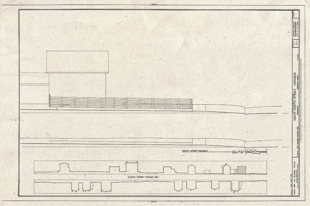 Blueprint HABS Ill,84-SPRIF,2J- (Sheet 6 of 12) - Lincoln Home Site, South Eighth Street (Houses), South Eighth Street, Springfield, Sangamon County, IL