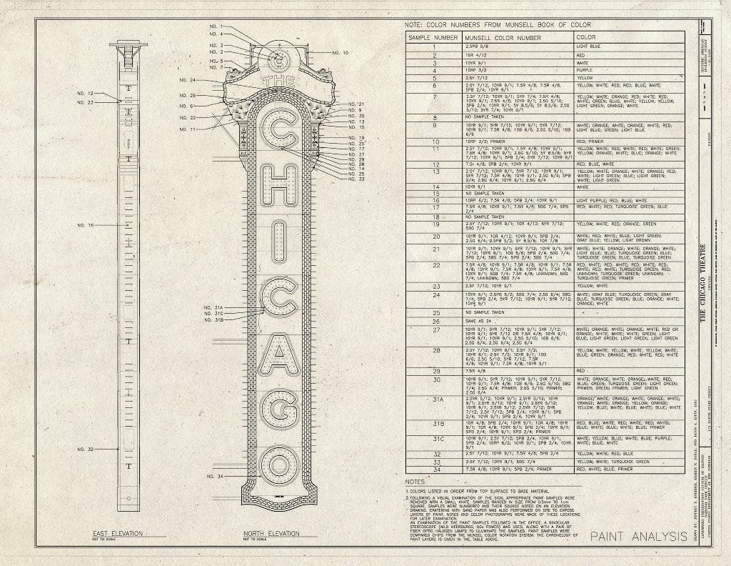 Blueprint HABS Ill,16-CHIG,165- (Sheet 5 of 5) - Chicago Theater, 175 North State Street, Chicago, Cook County, IL