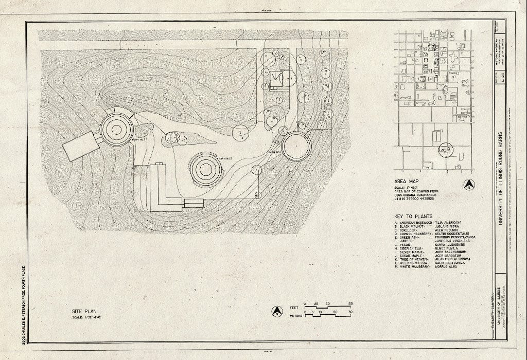 Blueprint HABS IL-1211 (Sheet 2 of 16) - University of Illinois Round Barns, Urbana, Champaign County, IL