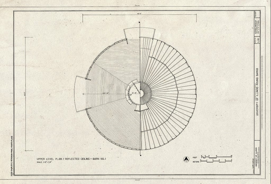 Blueprint HABS IL-1211 (Sheet 4 of 16) - University of Illinois Round Barns, Urbana, Champaign County, IL