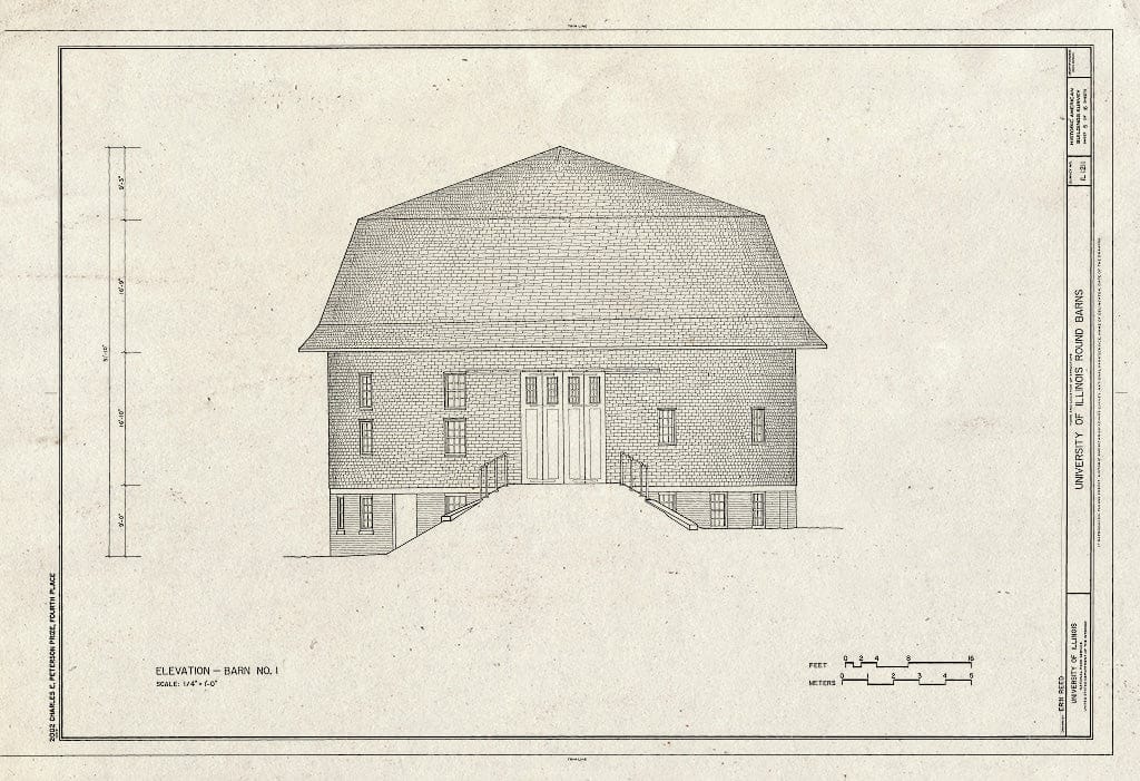 Blueprint HABS IL-1211 (Sheet 5 of 16) - University of Illinois Round Barns, Urbana, Champaign County, IL