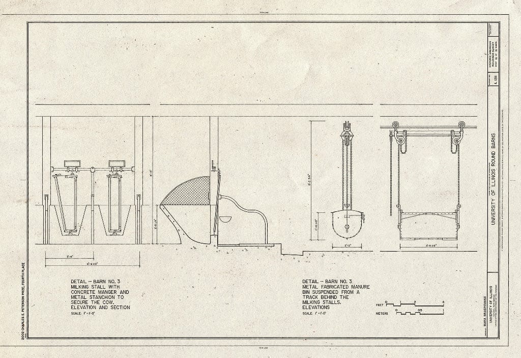 Blueprint HABS IL-1211 (Sheet 16 of 16) - University of Illinois Round Barns, Urbana, Champaign County, IL