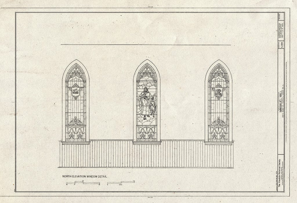Blueprint HABS IL-1214 (Sheet 7 of 8) - Immanuel Hall, 302 South Grant Street, Hinsdale, Du Page County, IL