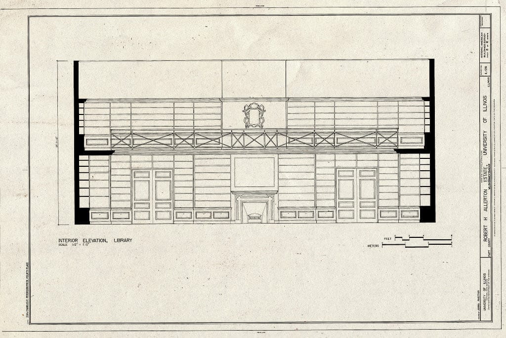 Blueprint HABS IL-1216 (Sheet 15 of 16) - Robert H. Allerton Estate, Monticello, Piatt County, IL