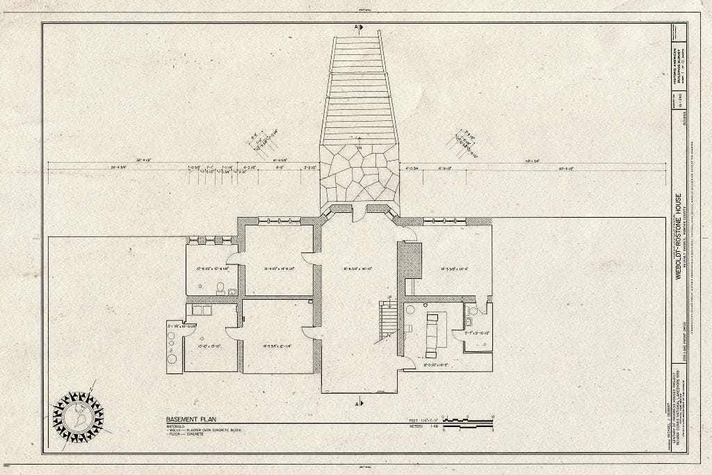 Blueprint HABS IND,64-BEVSH,7- (Sheet 1 of 12) - Wieboldt-Rostone House, 270 Lake Front Drive (Moved from Chicago, IL), Beverly Shores, Porter County, in