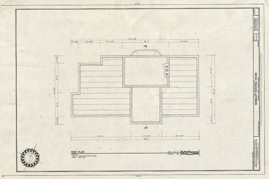 Blueprint HABS IND,64-BEVSH,7- (Sheet 4 of 12) - Wieboldt-Rostone House, 270 Lake Front Drive (Moved from Chicago, IL), Beverly Shores, Porter County, in