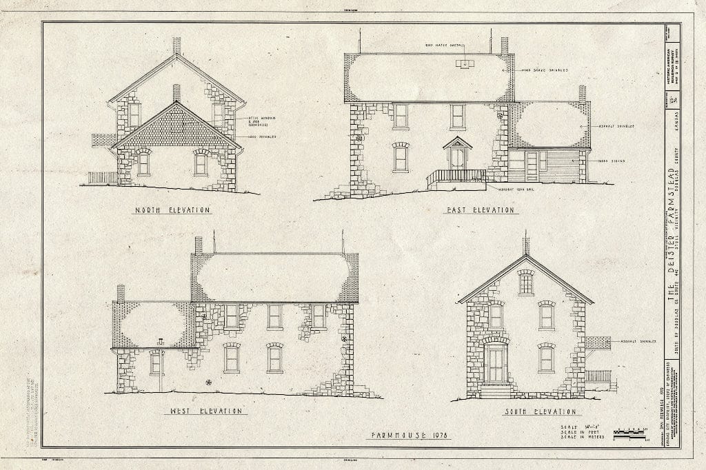 Blueprint HABS KANS,23-STUL.V,1- (Sheet 6 of 18) - Deister Farmstead, Route 442, Stull, Douglas County, KS