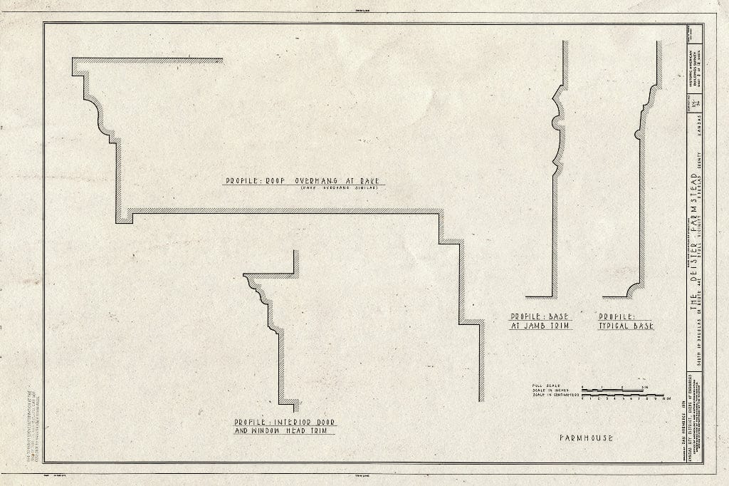 Blueprint HABS KANS,23-STUL.V,1- (Sheet 8 of 18) - Deister Farmstead, Route 442, Stull, Douglas County, KS