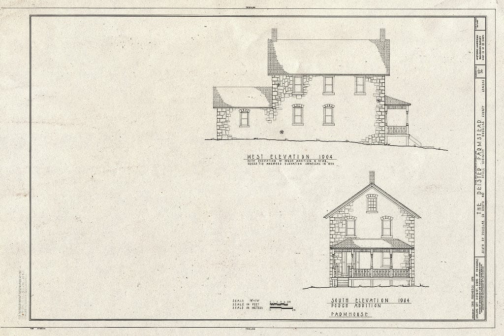 Blueprint HABS KANS,23-STUL.V,1- (Sheet 10 of 18) - Deister Farmstead, Route 442, Stull, Douglas County, KS