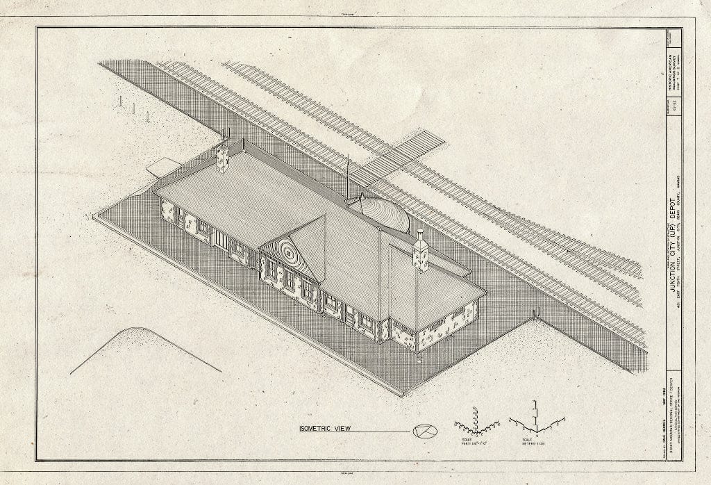 Blueprint HABS KS-62 (Sheet 7 of 8) - Junction City Depot, 410 East Tenth Street, Junction City, Geary County, KS