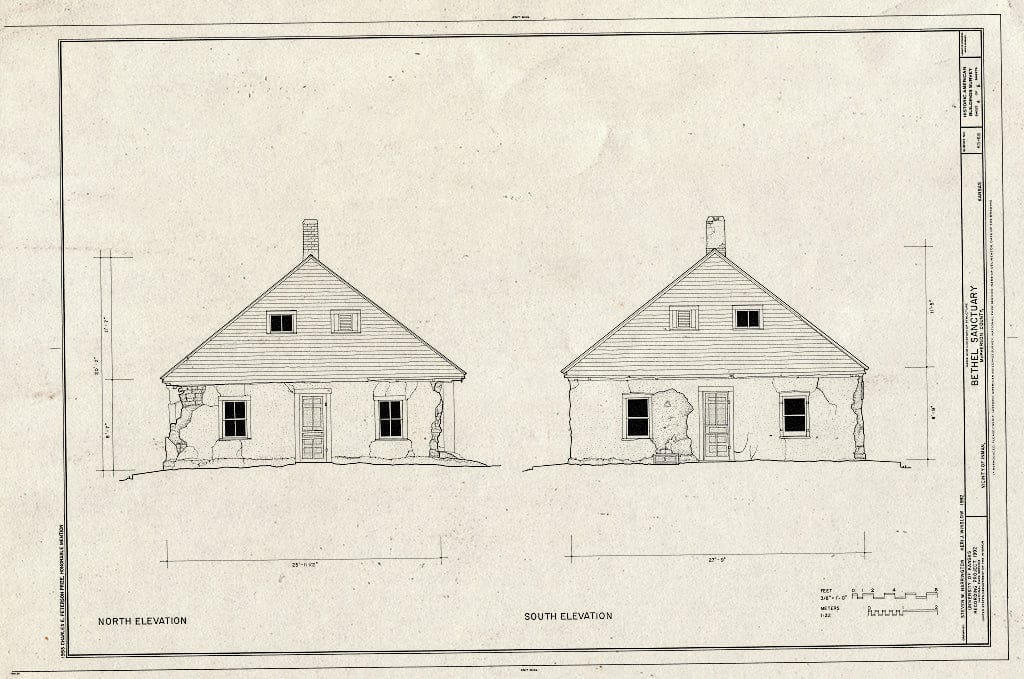 Blueprint HABS KANS,57-INMAN.V,1- (Sheet 4 of 6) - Bethel Sanctuary, Inman, McPherson County, KS