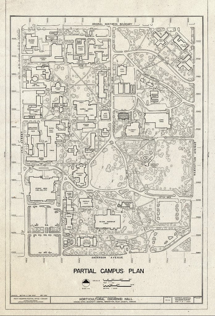 Blueprint HABS KS-61 (Sheet 2 of 11) - Horticultural Hall, Kansas State University Campus, Manhattan, Riley County, KS