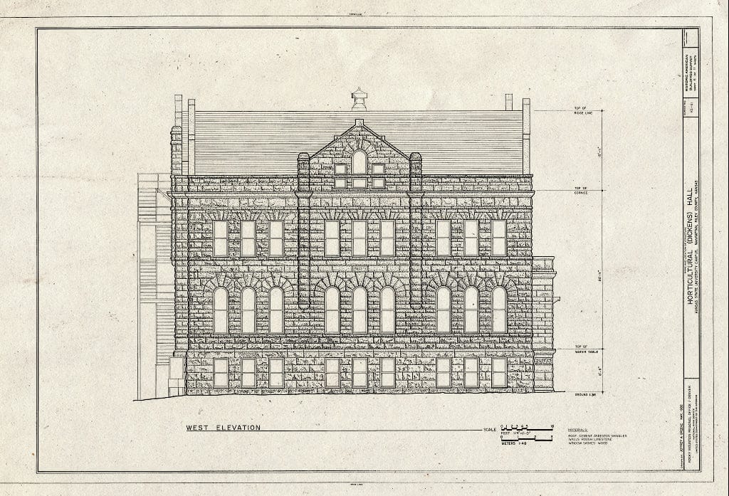Blueprint HABS KS-61 (Sheet 6 of 11) - Horticultural Hall, Kansas State University Campus, Manhattan, Riley County, KS