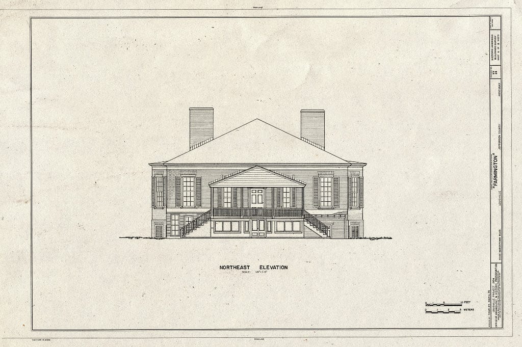 Blueprint HABS KY,56-LOUVI.V,1- (Sheet 6 of 8) - Farmington, 3033 Bardstown Road, Louisville, Jefferson County, KY