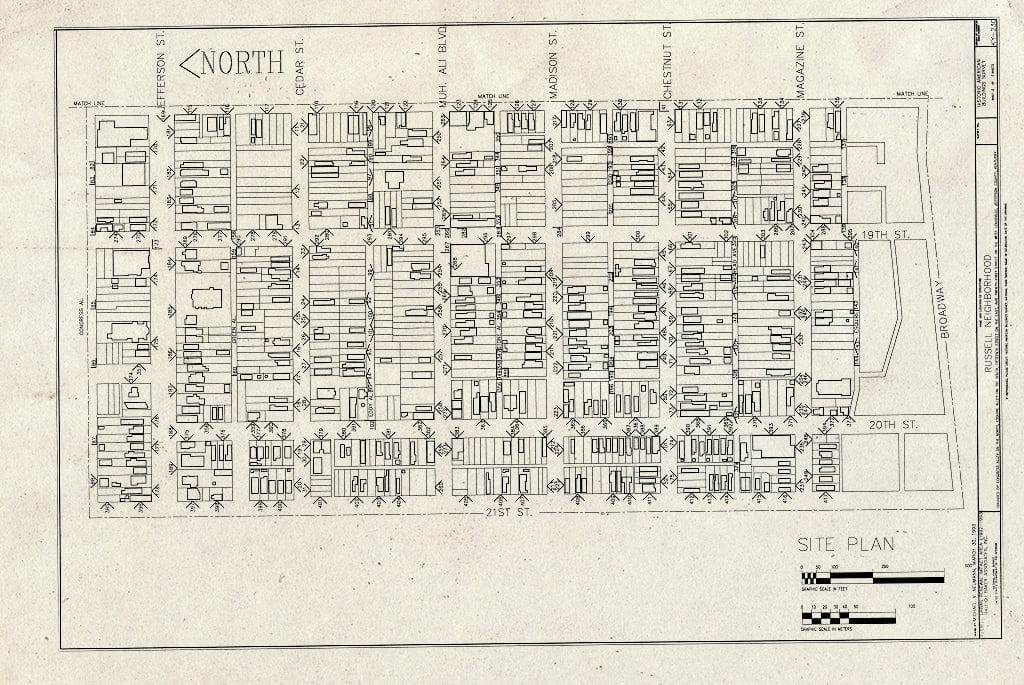 Blueprint HABS KY,56-LOUVI,80- (Sheet 2 of 2) - Russell Neighborhood, Bounded by Congress & Esquire Alley, Fifteenth & Twenty-First Streets, Louisville, Jefferson County, KY