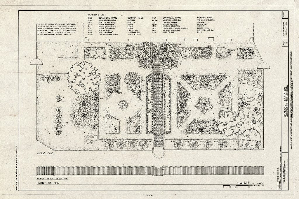 Blueprint HABS LA,35-Berm,2- (Sheet 6 of 32) - Oakland Plantation, Route 494, Bermuda, Natchitoches Parish, LA