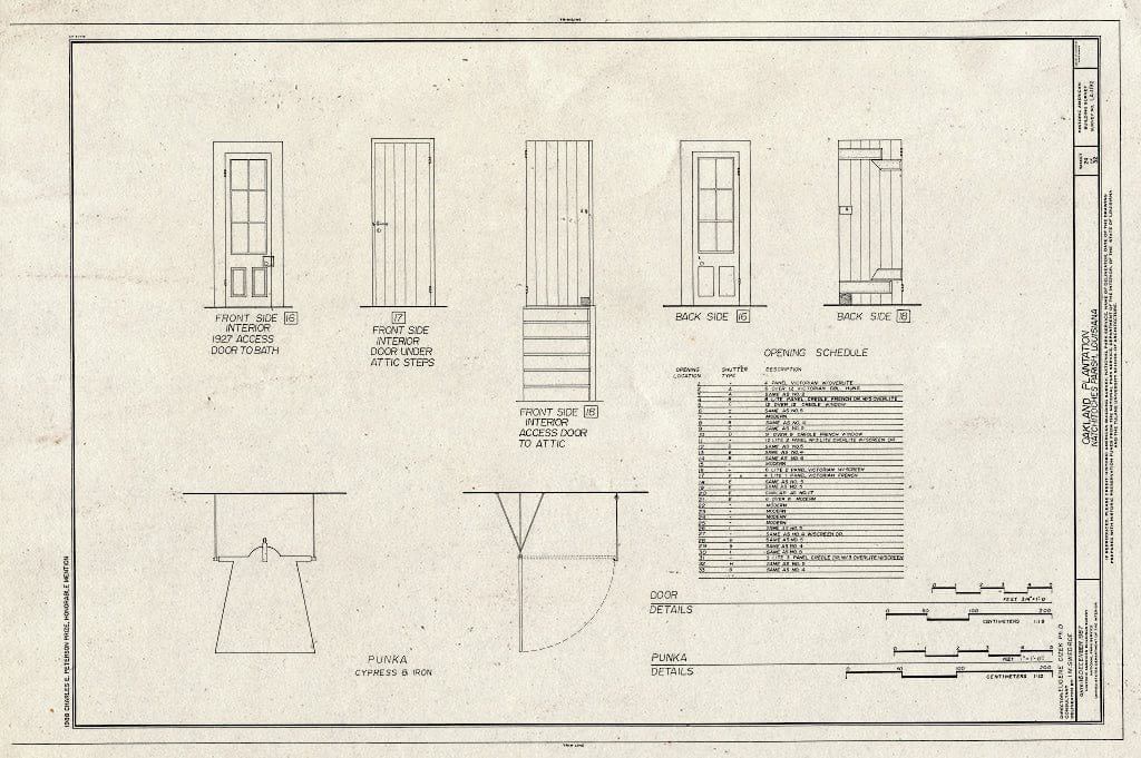 Blueprint HABS LA,35-Berm,2- (Sheet 24 of 32) - Oakland Plantation, Route 494, Bermuda, Natchitoches Parish, LA