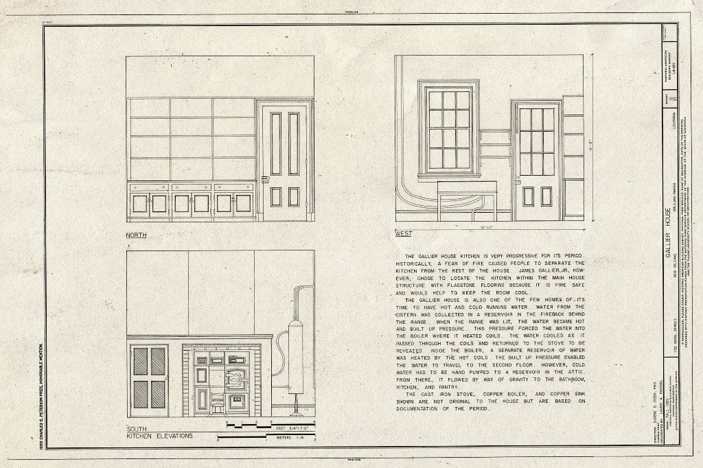 Blueprint HABS LA,36-NEWOR,92- (Sheet 10 of 27) - Gallier House, 1132 Royal Street, New Orleans, Orleans Parish, LA