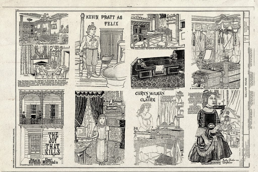 Blueprint HABS LA,36-NEWOR,92- (Sheet 27 of 27) - Gallier House, 1132 Royal Street, New Orleans, Orleans Parish, LA