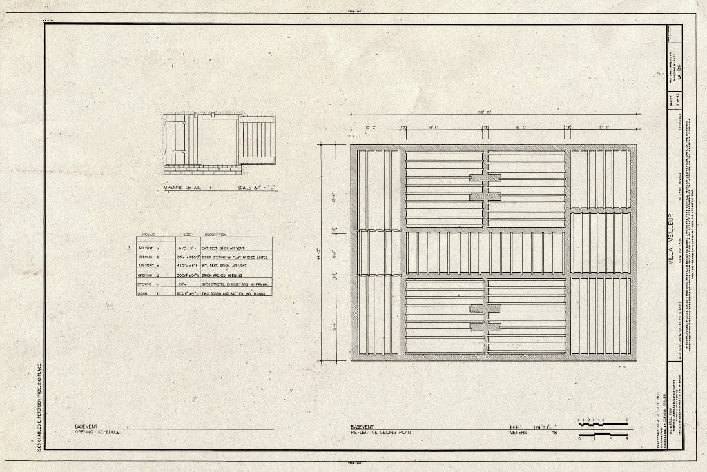Blueprint HABS LA,36-NEWOR,94- (Sheet 5 of 45) - Villa Meilleur, 1418 Governor Nicholls Street, New Orleans, Orleans Parish, LA