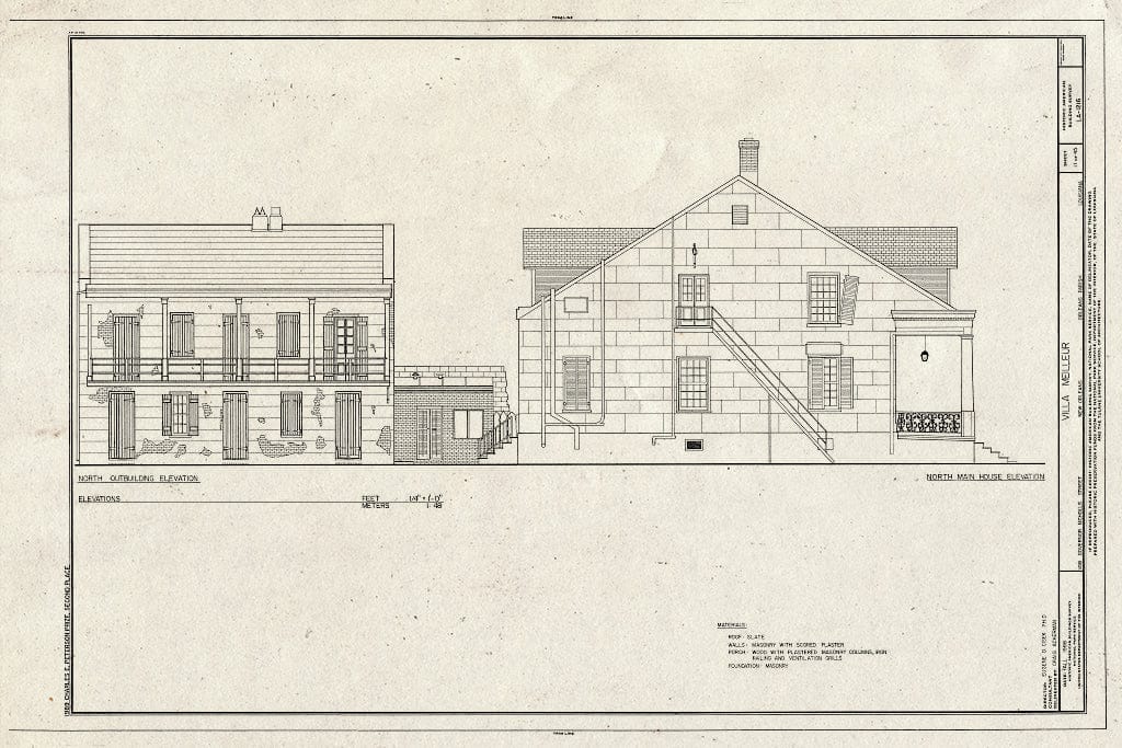 Blueprint HABS LA,36-NEWOR,94- (Sheet 11 of 45) - Villa Meilleur, 1418 Governor Nicholls Street, New Orleans, Orleans Parish, LA