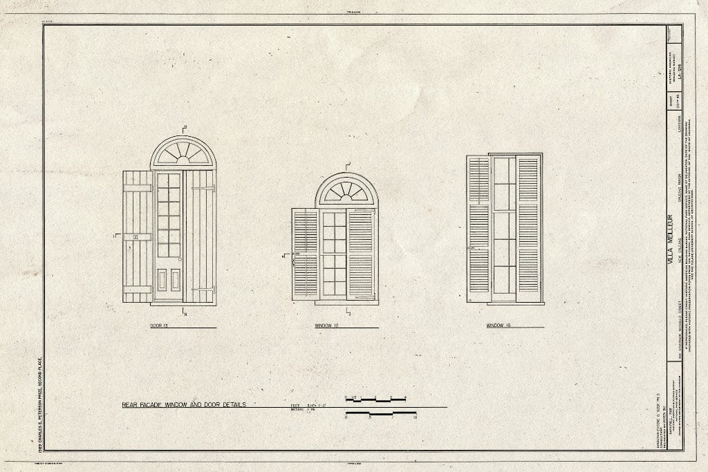 Blueprint HABS LA,36-NEWOR,94- (Sheet 20 of 45) - Villa Meilleur, 1418 Governor Nicholls Street, New Orleans, Orleans Parish, LA