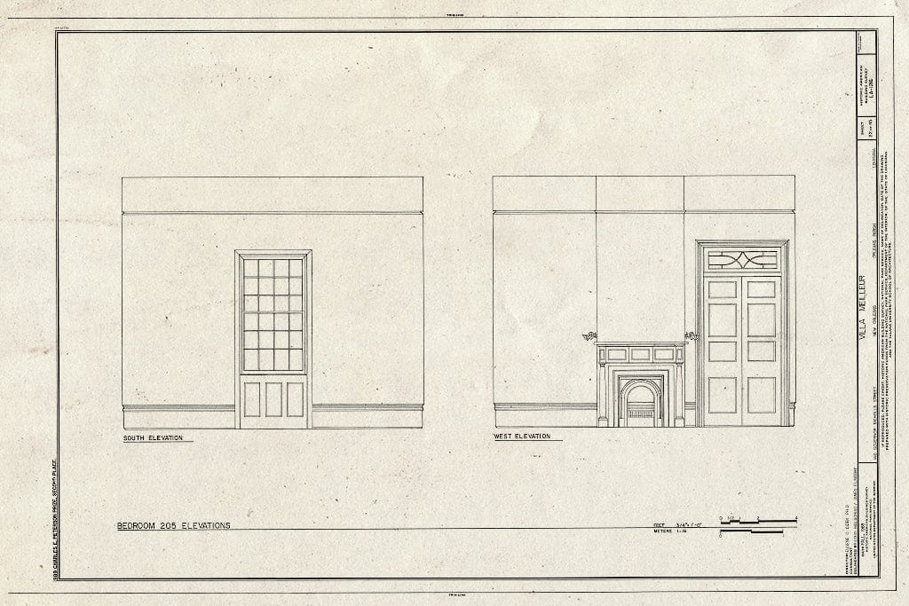 Blueprint HABS LA,36-NEWOR,94- (Sheet 22 of 45) - Villa Meilleur, 1418 Governor Nicholls Street, New Orleans, Orleans Parish, LA
