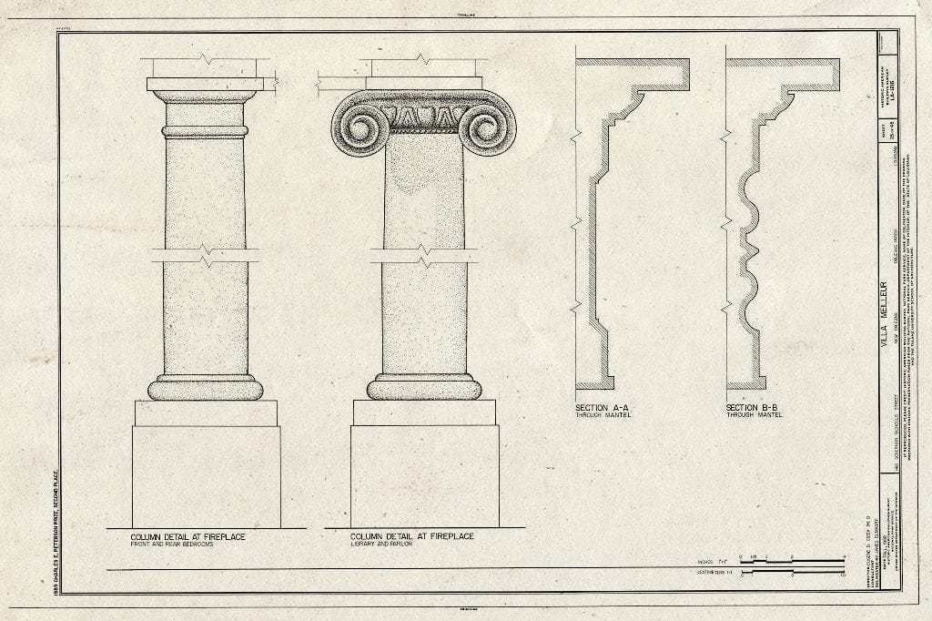 Blueprint HABS LA,36-NEWOR,94- (Sheet 25 of 45) - Villa Meilleur, 1418 Governor Nicholls Street, New Orleans, Orleans Parish, LA