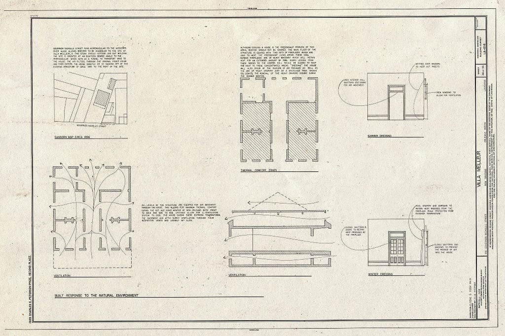 Blueprint HABS LA,36-NEWOR,94- (Sheet 38 of 45) - Villa Meilleur, 1418 Governor Nicholls Street, New Orleans, Orleans Parish, LA