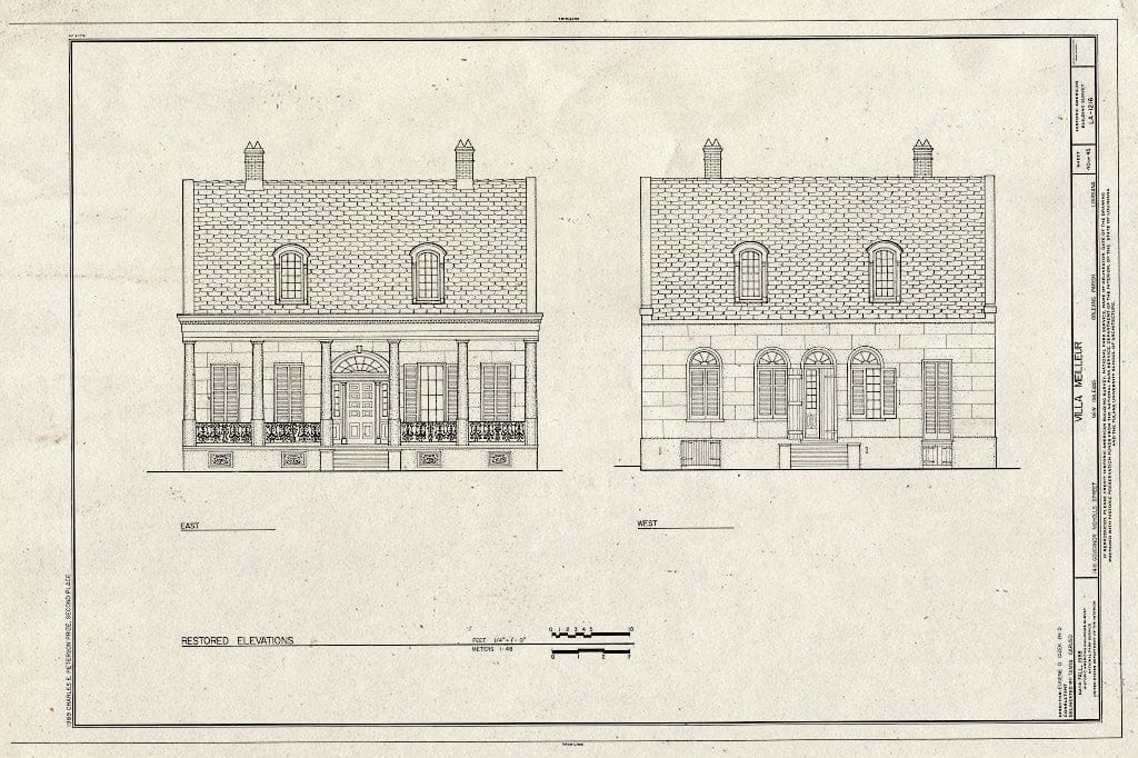 Blueprint HABS LA,36-NEWOR,94- (Sheet 40 of 45) - Villa Meilleur, 1418 Governor Nicholls Street, New Orleans, Orleans Parish, LA