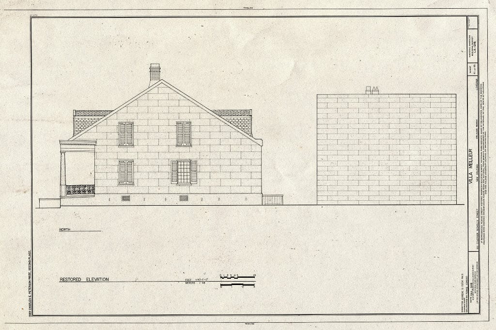 Blueprint HABS LA,36-NEWOR,94- (Sheet 41 of 45) - Villa Meilleur, 1418 Governor Nicholls Street, New Orleans, Orleans Parish, LA
