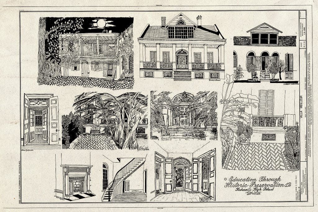 Blueprint HABS LA,36-NEWOR,94- (Sheet 45 of 45) - Villa Meilleur, 1418 Governor Nicholls Street, New Orleans, Orleans Parish, LA