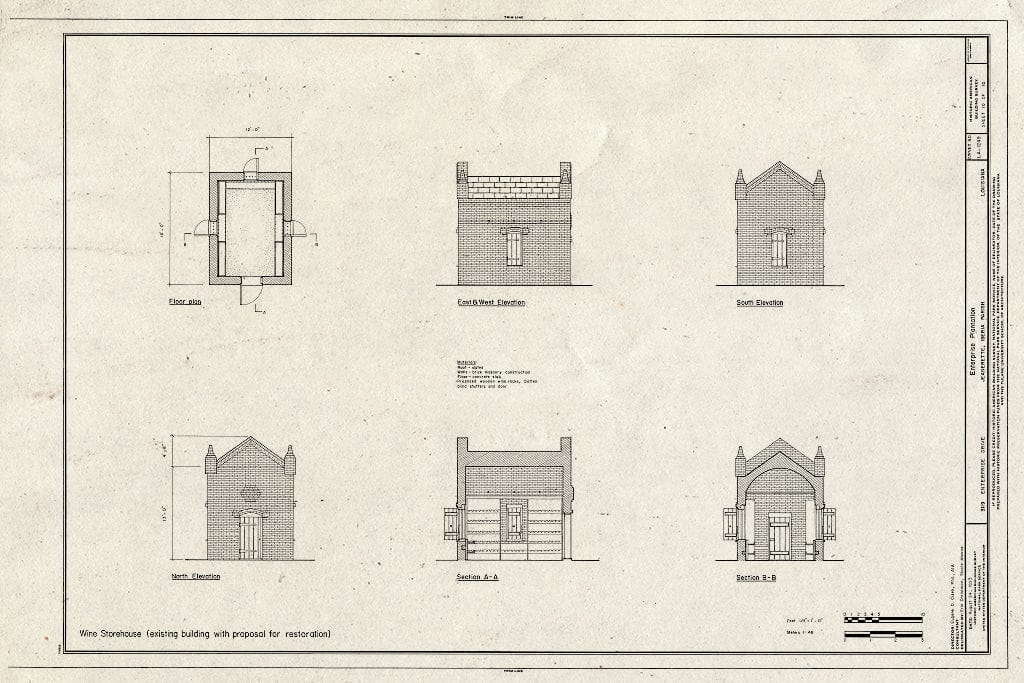 Blueprint HABS LA,23-Jean,1- (Sheet 10 of 10) - Enterprise Plantation, 3119 Enterprise Drive, Jeanerette, Iberia Parish, LA