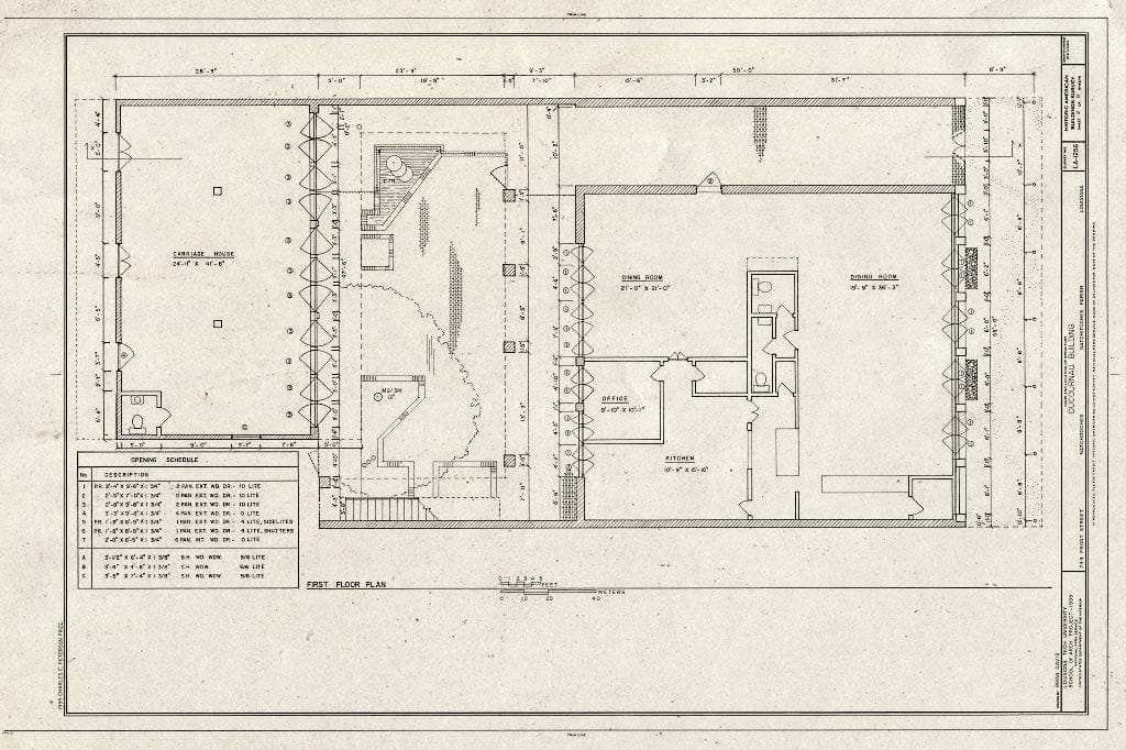 Blueprint HABS LA,35-Natch,8- (Sheet 2 of 8) - Ducournau Building, 744 Front Street, Natchitoches, Natchitoches Parish, LA