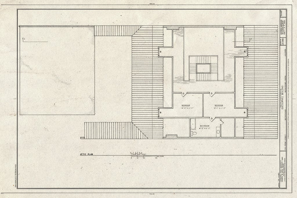 Blueprint HABS LA,35-Natch,8- (Sheet 4 of 8) - Ducournau Building, 744 Front Street, Natchitoches, Natchitoches Parish, LA