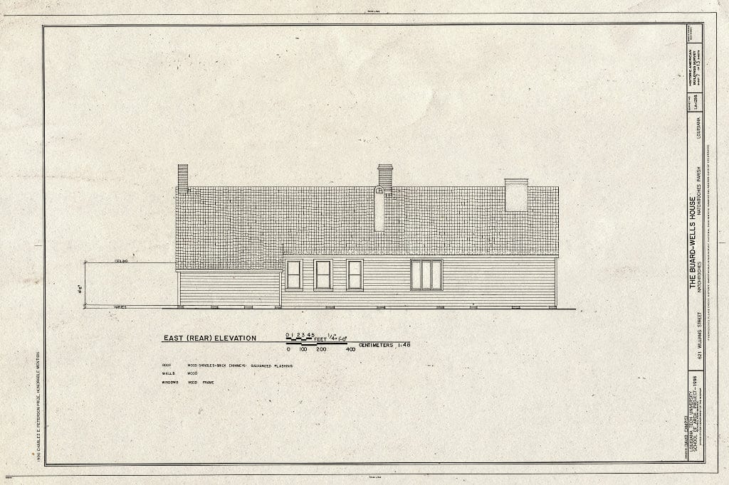 Blueprint HABS LA,35-Natch,9- (Sheet 7 of 13) - Buard-Wells House, 607 Williams Avenue, Natchitoches, Natchitoches Parish, LA