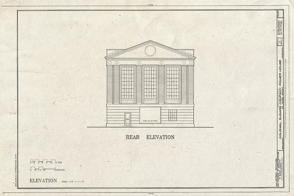 Blueprint HABS LA,47-Gram,1A- (Sheet 4 of 7) - Colonial Sugars Company, Power House, Gramercy, St. James Parish, LA