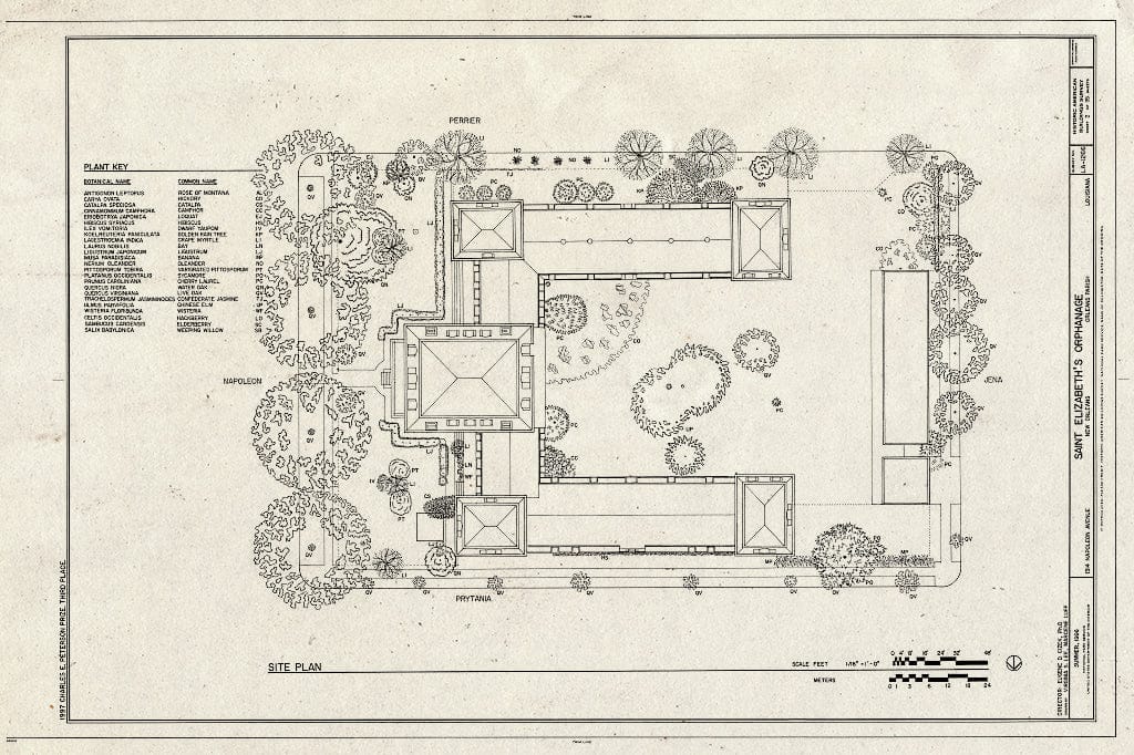 Blueprint HABS LA,36-NEWOR,106- (Sheet 2 of 35) - St. Elizabeth's Orphanage, 1314 Napoleon Avenue, New Orleans, Orleans Parish, LA