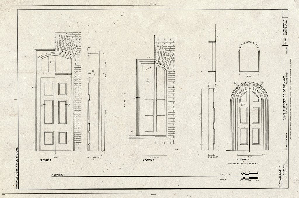 Blueprint HABS LA,36-NEWOR,106- (Sheet 24 of 35) - St. Elizabeth's Orphanage, 1314 Napoleon Avenue, New Orleans, Orleans Parish, LA